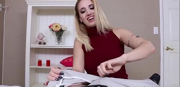  Shy blonde german teen first time Spanksgiving With The Family